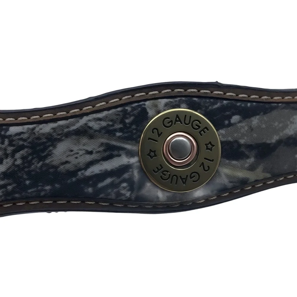 Nocona Mens‎ Brown Leather Camo Shotgun Shell Concho Belt Sz 46 N24366222 Hunter